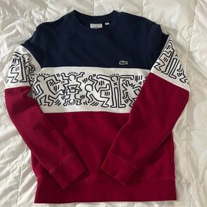 ⚠️sold⚠️ vintage graphic lacoste x keith haring collab